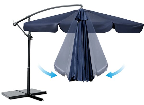 Vrtni suncobran 8 segmenata 350 cm s navlakom - Plonos PL-881
