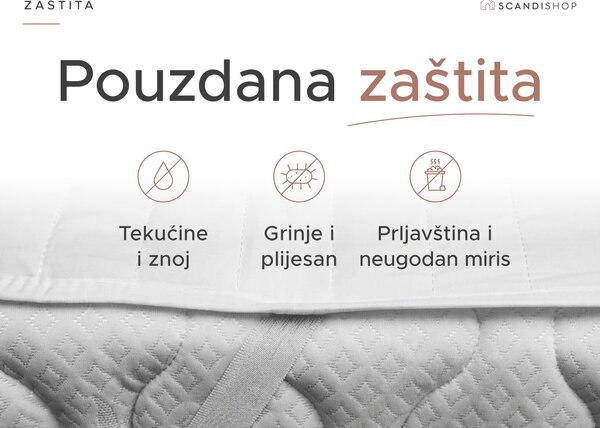 Vodootporan štitnik madraca PROŠIVEN za krevetic 70 x 140 cm