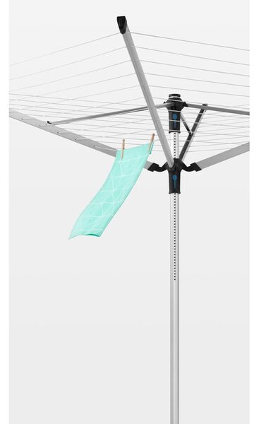 Vrtna sušilica za rublje u srebrnoj boji 50 m Lift-o-Matic Advance – Brabantia