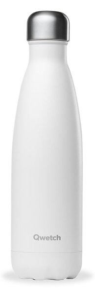 Bijela putna boca od nehrđajućeg čelika 500 ml Matt - Qwetch