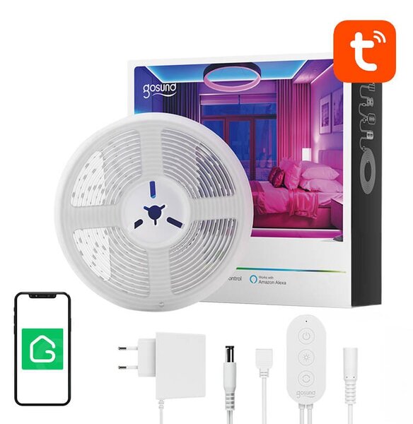 WiFi Set LED Strip RGB 5M Alexa IP24