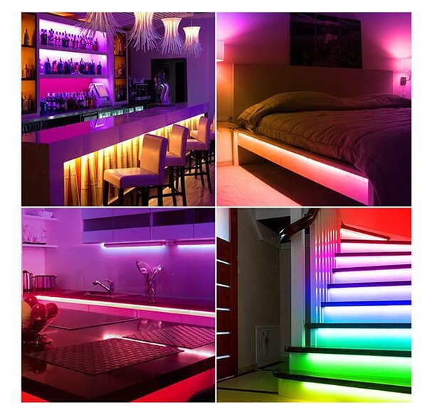 WiFi Set LED Strip RGB 5M Alexa IP24