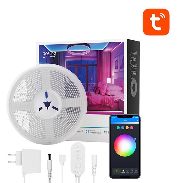 WiFi Set LED Strip RGB 5M Alexa IP24