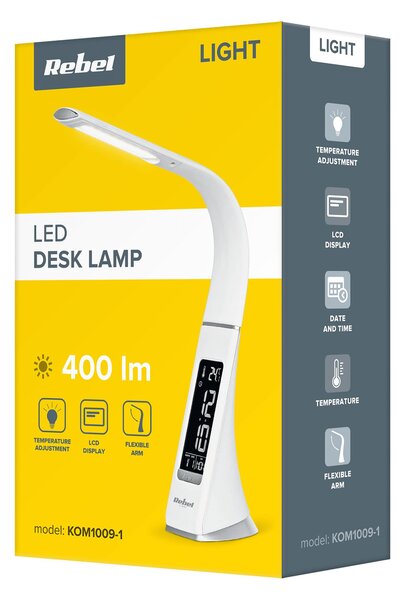 3v1v led 25 touch lcd stolna svjetiljka i alarm ip20 - 1556165