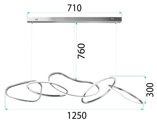 LED stropna privjesak svjetiljka APP1054-CP