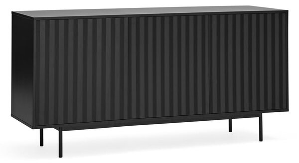 Crna niska komoda 159x80 cm Sierra – Teulat