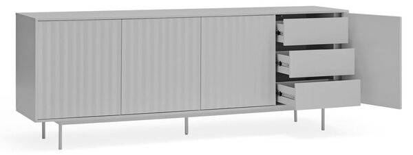 Siva niska komoda 211x80 cm Sierra – Teulat