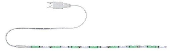 30 cm USB LED traka zelena+bijela