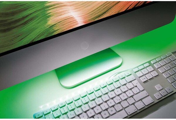 30 cm USB LED traka zelena+bijela