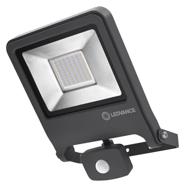Vanjski LED reflektor 50W s IP44 crni senzor