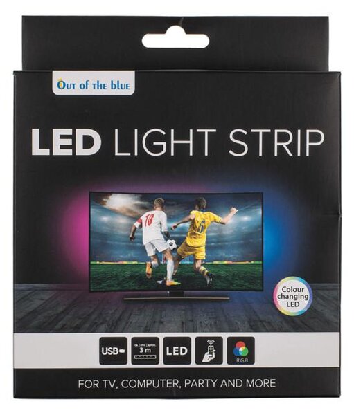 Postavite USB TV LED RGB TV TV 3M + daljinski upravljač