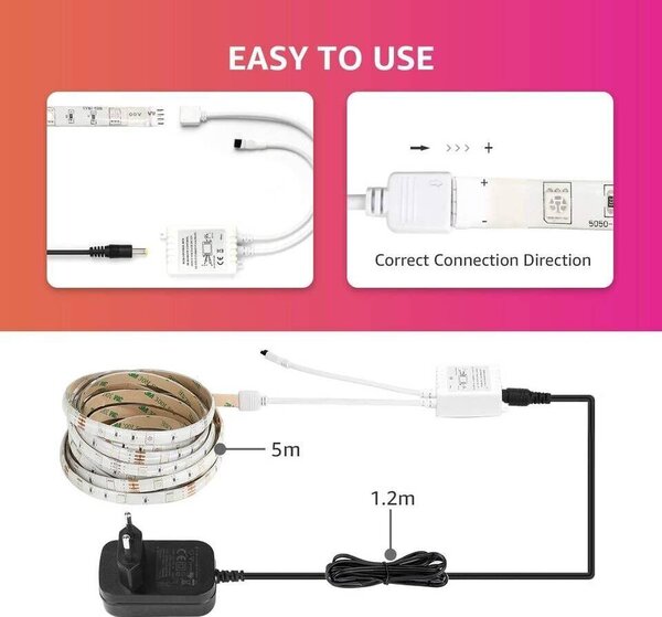 Postavite LED Strip RGB 5M IP65