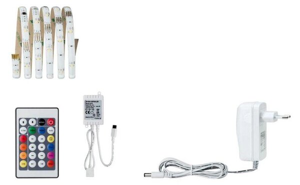 Postavite 12V LED traka RGBW 3000K 1,5M + daljinski upravljač