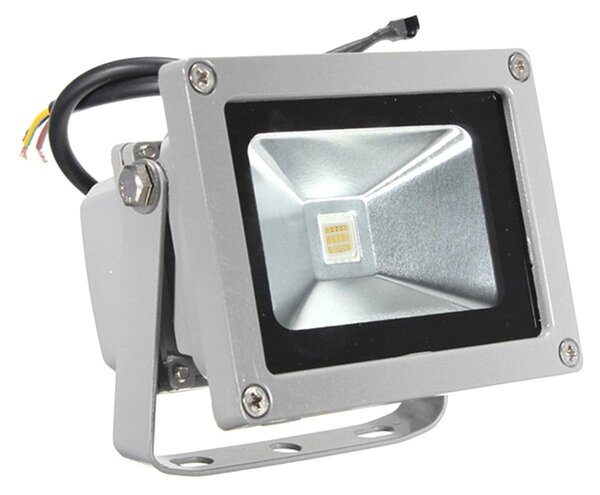 Vanjski LED RGB reflektor + daljinski upravljač 10W IP65