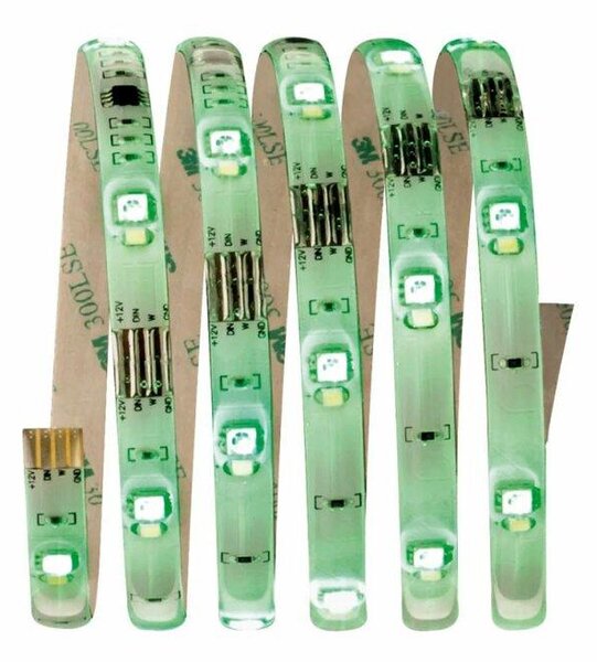 Postavite 12V LED traka RGBW 3000K 1,5M + daljinski upravljač