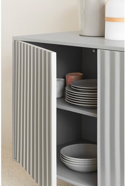 Siva niska komoda 159x80 cm Sierra – Teulat