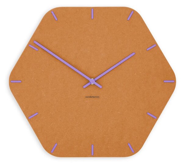 Zidni sat Luxhora Pura Hex Orange 11 boja kazaljki