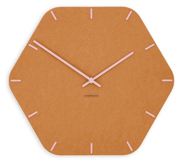 Zidni sat Luxhora Pura Hex Orange 11 boja kazaljki