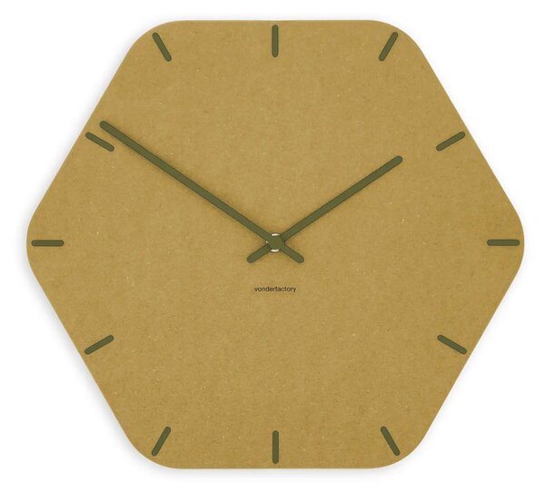 Zidni sat Luxhora Pura Hex Yellow 11 kazaljki