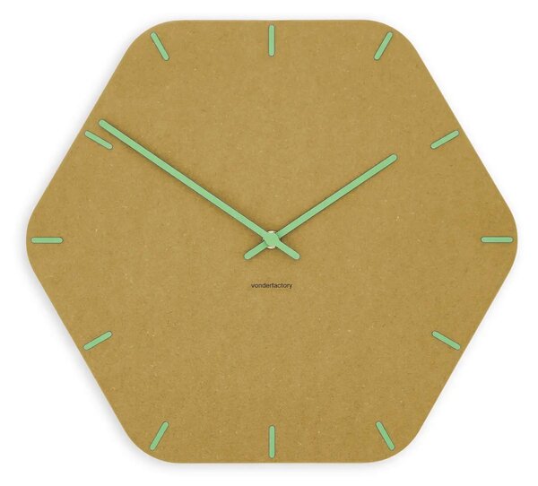 Zidni sat Luxhora Pura Hex Yellow 11 kazaljki