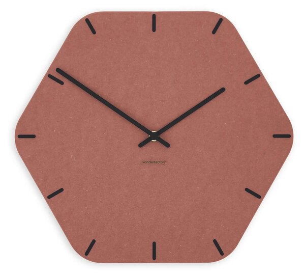 Zidni sat Luxhora Pura Hex Red 11 boja kazaljki