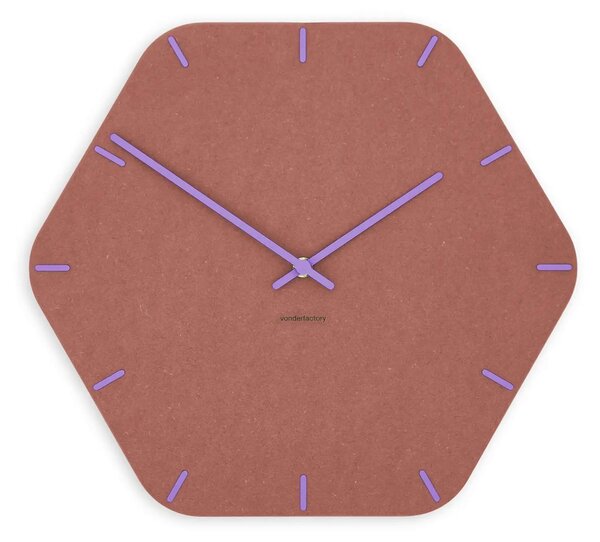 Zidni sat Luxhora Pura Hex Red 11 boja kazaljki