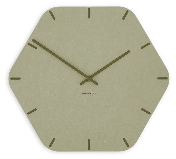 Zidni sat Luxhora Pura Hex Khaki 11 boja kazaljki
