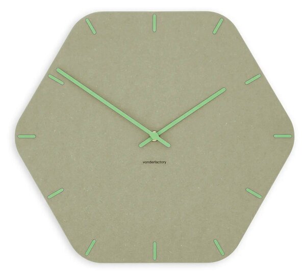 Zidni sat Luxhora Pura Hex Khaki 11 boja kazaljki