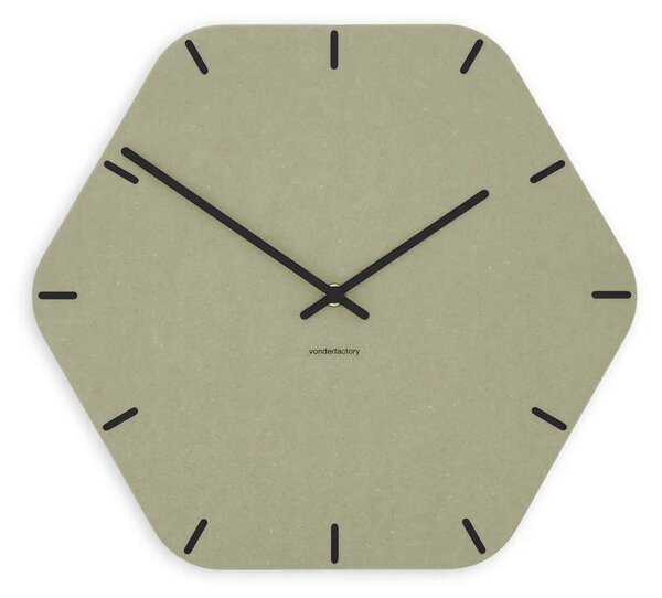 Zidni sat Luxhora Pura Hex Khaki 11 boja kazaljki