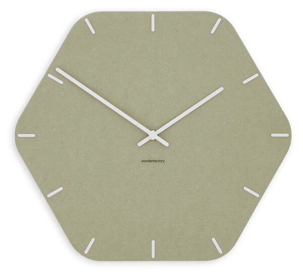 Zidni sat Luxhora Pura Hex Khaki 11 boja kazaljki