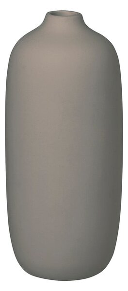 Siva keramička vaza Blomus Ceola, visina 18 cm