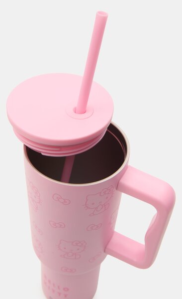 Sinsay - Termočaša s ručkom i slamkom Hello Kitty