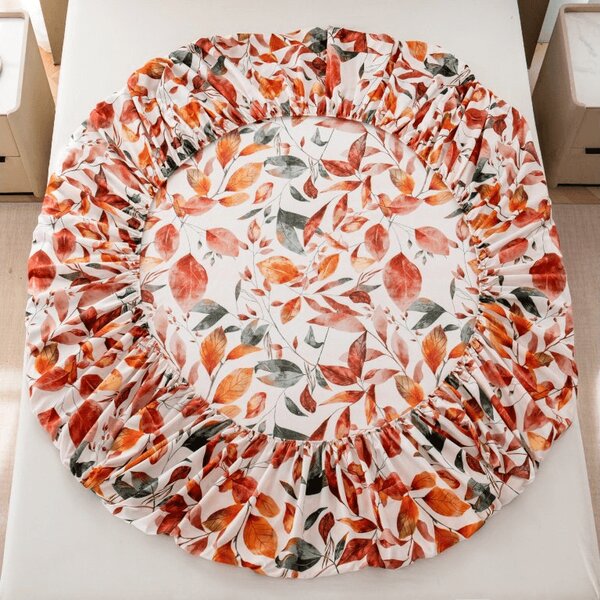 Napeta plahta od mikrovlakana AUTUMN LEAVES šarena 90x200 cm