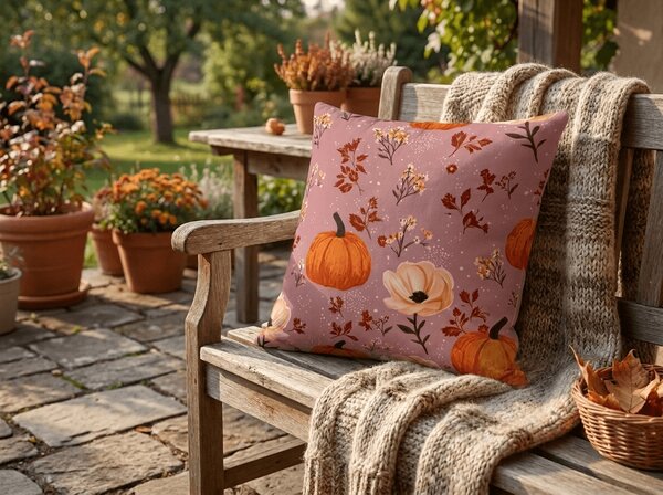Jastučnica od mikrovlakana PUMPKINS ROSAVIE 45x45 cm, staroružičasta