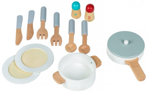 Drvena kuhinja XXL + kuhinjski alat Ecotoys