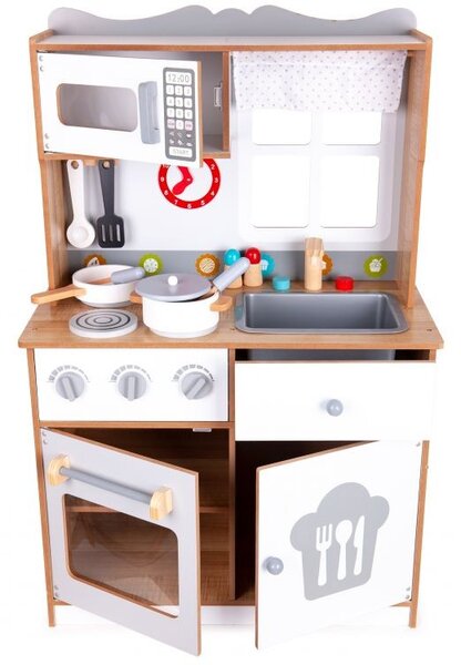 Drvena kuhinja XXL + kuhinjski alat Ecotoys