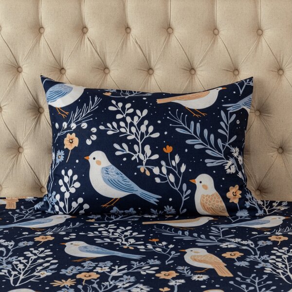 Jastučnica od mikrovlakana DENIM BIRDS 50x70 cm, plava