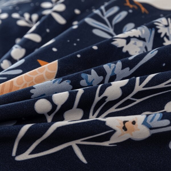 Posteljina od mikrovlakana DENIM BIRDS plava Dimenzije posteljine: 70 x 90 cm | 140 x 200 cm