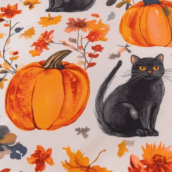 Posteljina od mikrovlakana CATS AND PUMPKINS šarena Dimenzije posteljine: 70 x 90 cm | 140 x 200 cm