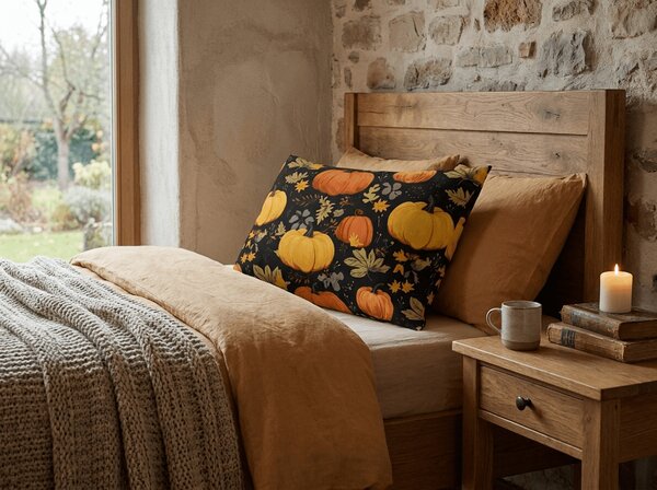Jastučnica od mikrovlakana ORANGE PUMPKINS 50x70 cm, šarena