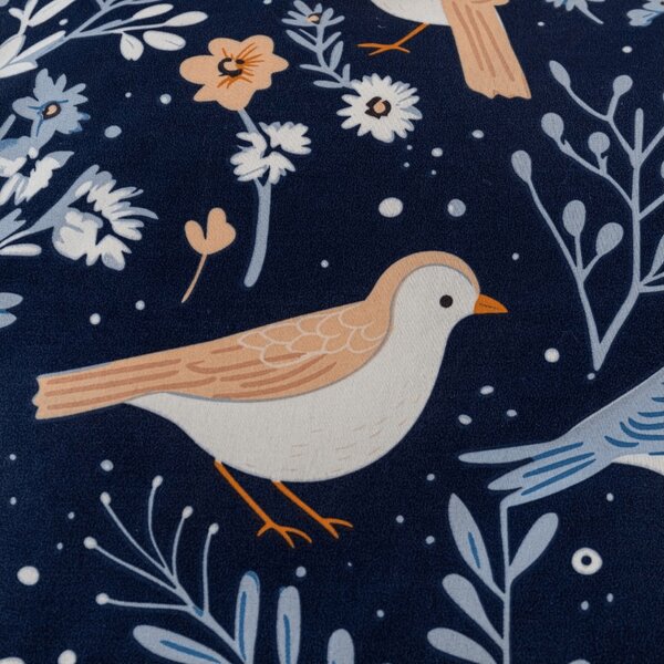 Posteljina od mikrovlakana DENIM BIRDS plava Dimenzije posteljine: 70 x 90 cm | 140 x 200 cm