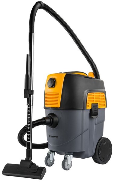Industrijski usisavač 1600 W bez vrećice 30 l s HEPA filterom i ladicom za alat POWERMAT PM-OD-1600T-PRO