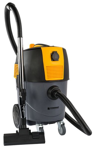 Industrijski usisavač 1600 W bez vrećice 30 l s HEPA filterom i ladicom za alat POWERMAT PM-OD-1600T-PRO