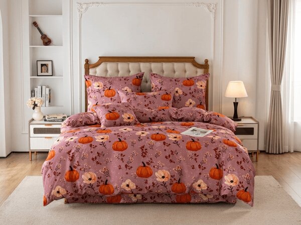 Posteljina od mikrovlakana PUMPKINS ROSAVIE staroružičasta Dimenzije posteljine: 70 x 90 cm | 140 x 200 cm