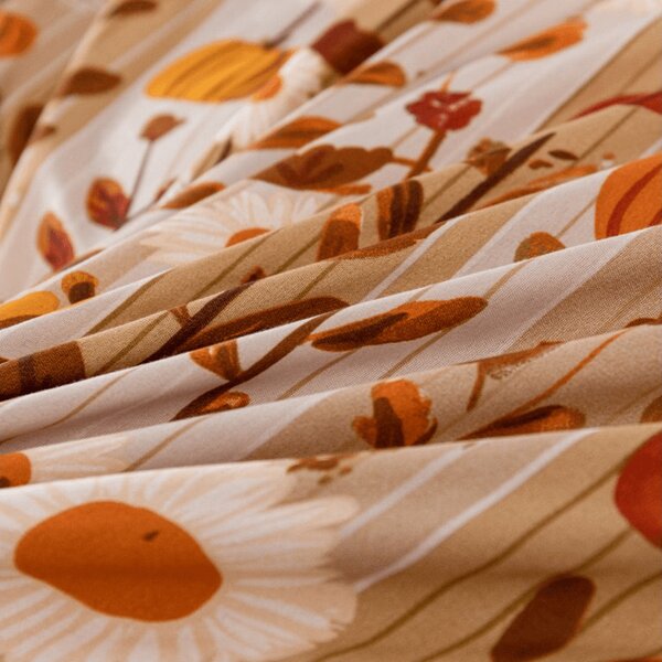 Posteljina od mikrovlakana PUMPKIN STRIPES šarena Dimenzije posteljine: 70 x 90 cm | 140 x 200 cm
