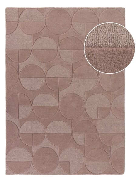 Ružičasti vuneni tepih Flair Rugs Gigi, 120 x 170 cm