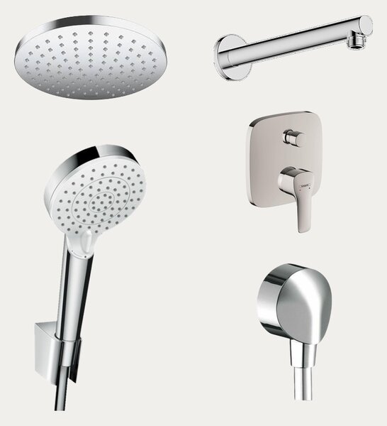 Hansgrohe Mysport podžbukni set: podžbukna miješalica s prebacivačem+ruža+šlušalica+fixfit+crijevo