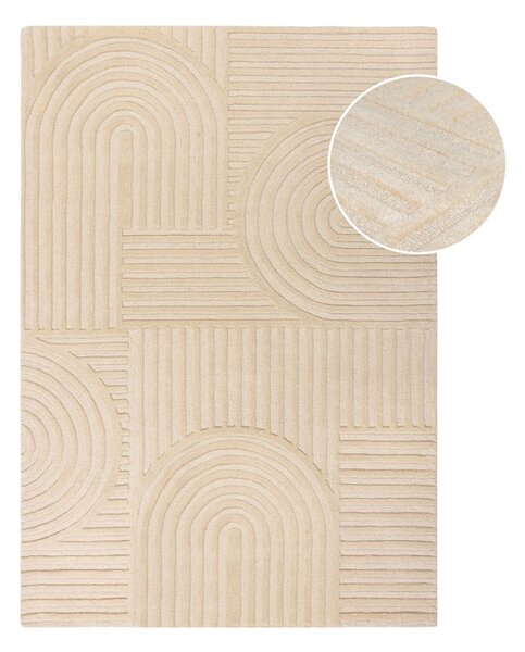 Bež vuneni tepih Flair Rugs Zen Garden, 160 x 230 cm