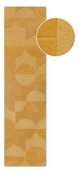 Oker žuta vunena staza 60x230 cm Gigi - Flair Rugs