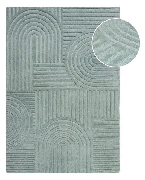 Tirkizni ručno rađen vunen tepih 200x290 cm Zen Garden – Flair Rugs